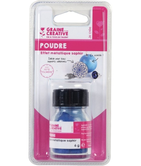 Poudre effet métallique Saphir
