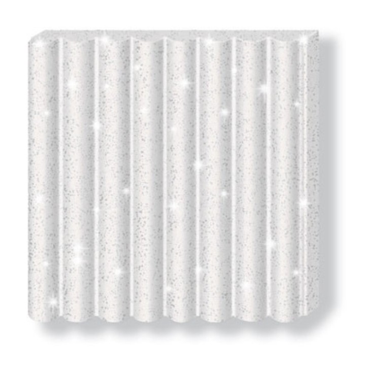 Pâte Fimo Kids 42 g Blanc pailleté 8030.052