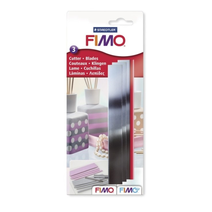Fimo Lames Set de recharge, av.1poignée caoutchouc 3 pces