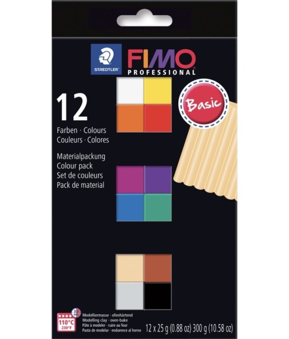 Coffret Fimo Pro 12 pains...