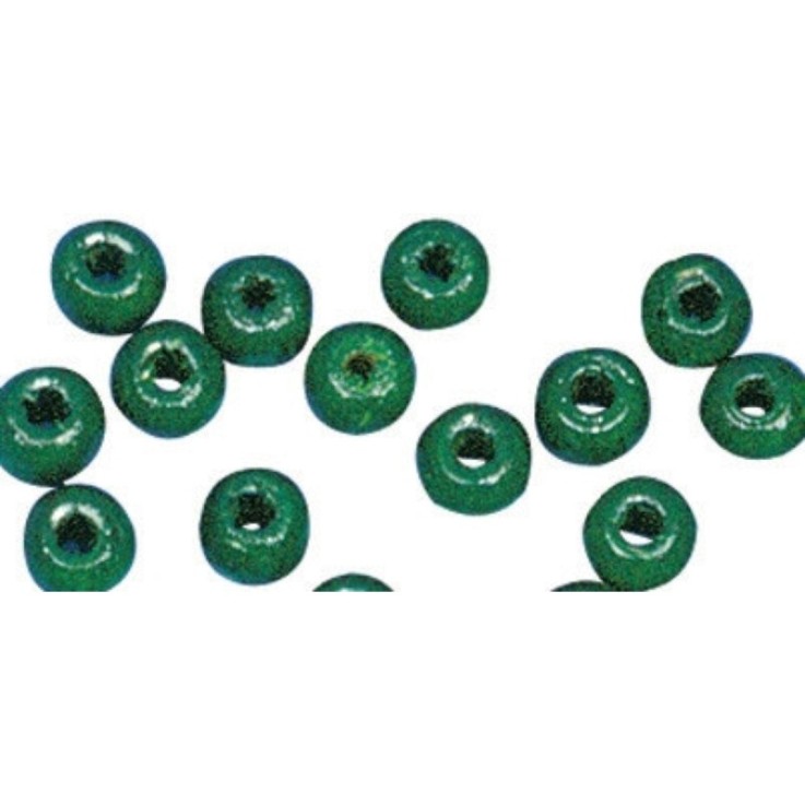 Perles en bois FSC 100%, polies, 8mm 82 pièces , vert mai