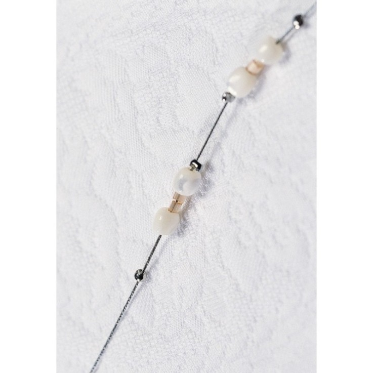 Perle à écraser, platine, 0,8mm / 1,5mm ø, 40 pces