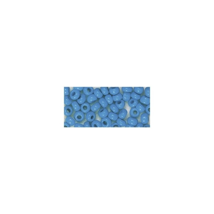 Rocailles, 2,6 mm ø, opaques, bleu clair, boîte 17 g