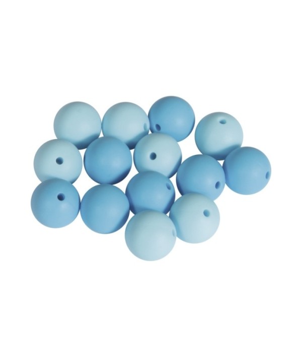 Perles en silicone, 15mm ø,...