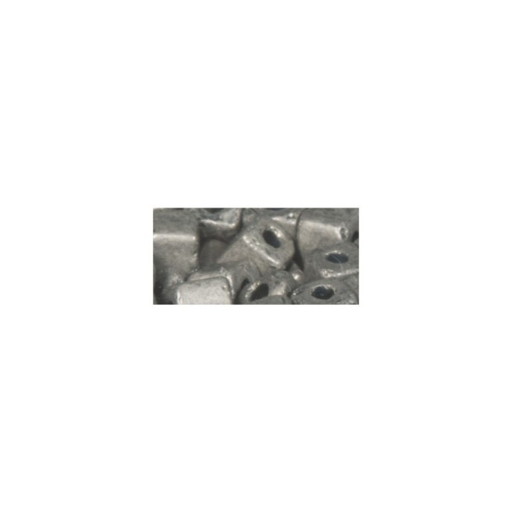 Metallic - dés, dépolis, argent brillant, 3,4 mm, boîte 15 g