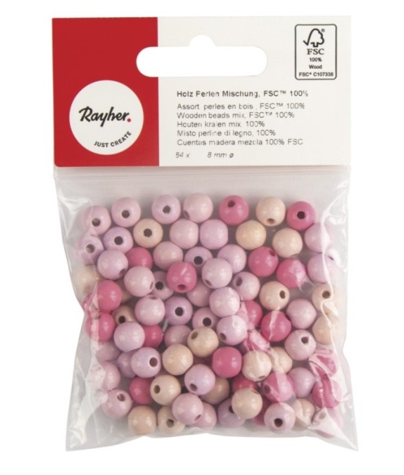 Assort. perles en bois ,...