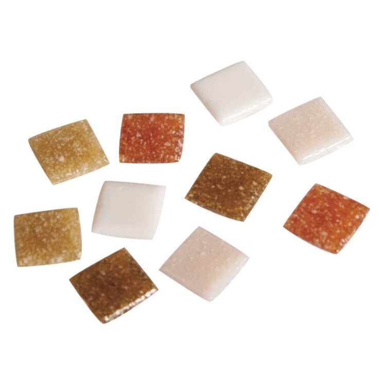 Pierres de mosaïque, 1x1cm, env. 1500 pièces, sceau 1kg, Teintes naturelles