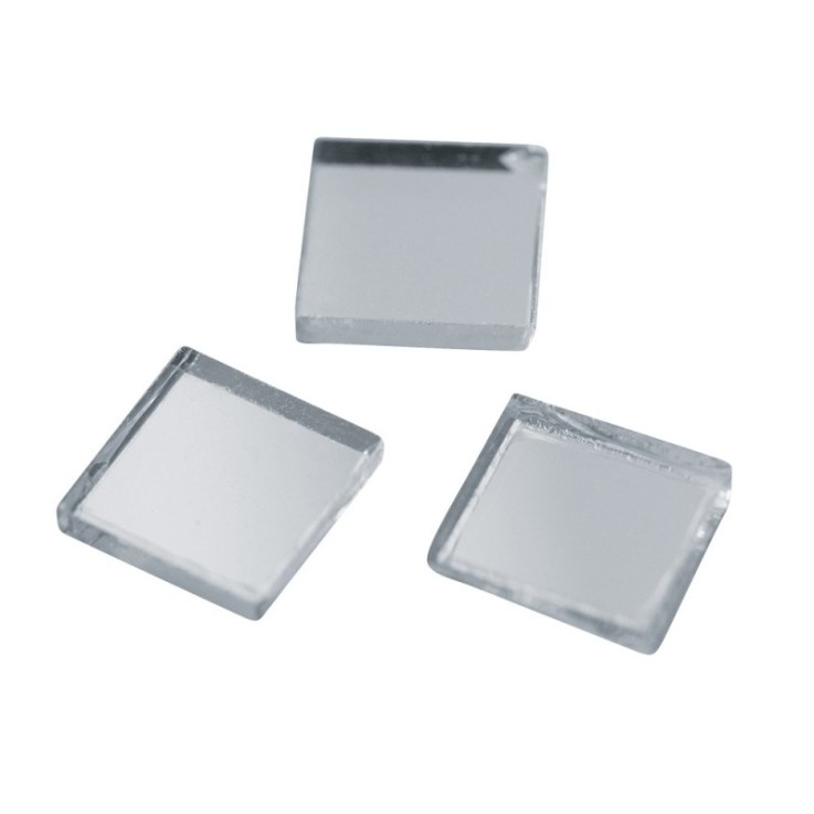 Miroir carré, 1x1cm, boîte - , env. 80 pces / 40g