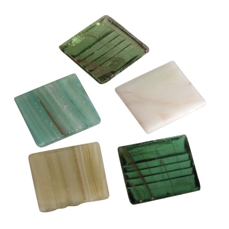 Pierres mosaïque ArtDecor Deluxe, 2 cm, sceau env. 160 pces / 500 g, vert foncé