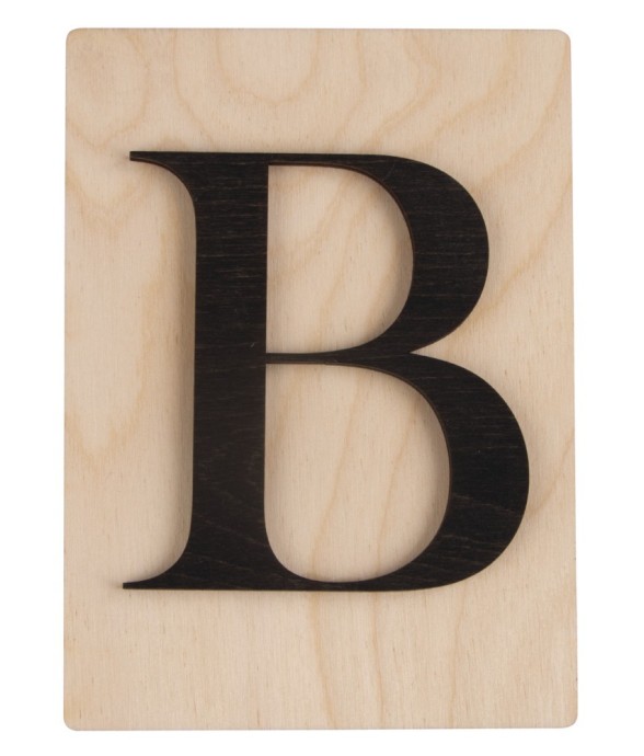 Lettre en bois B, FSC Mixed...