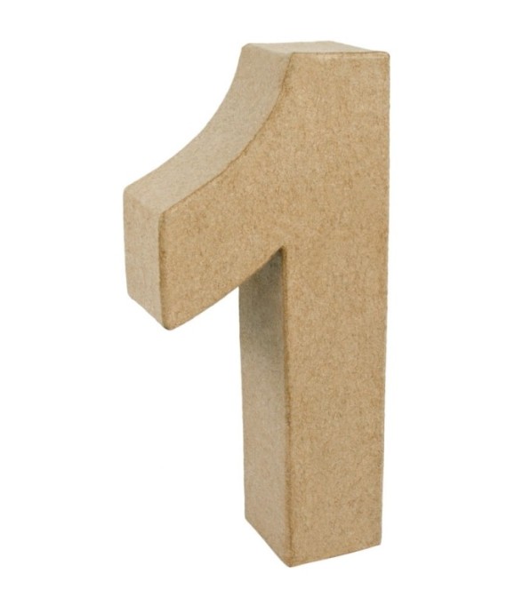 Chiffre pap. -mâché 1 FSC...