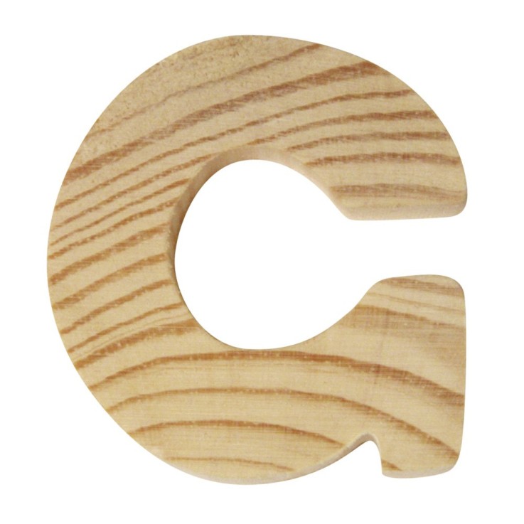 Lettres en bois, 5x1cm, "G"