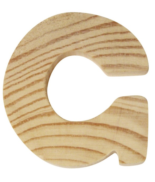 Lettres en bois, 5x1cm, "G"