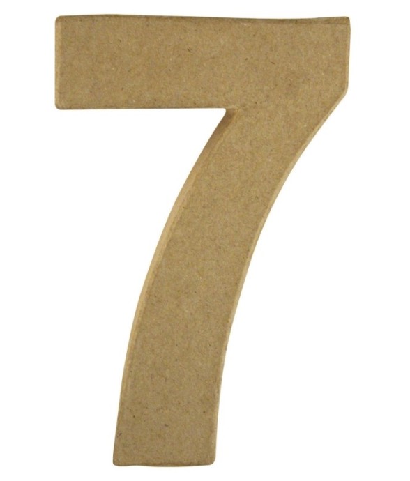 Chiffre pap. -mâché 7 FSC...