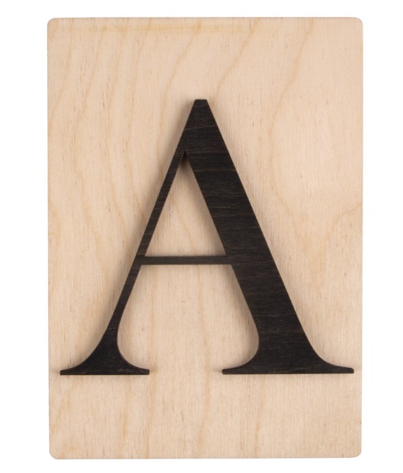 Lettre en bois A, FSC Mixed...