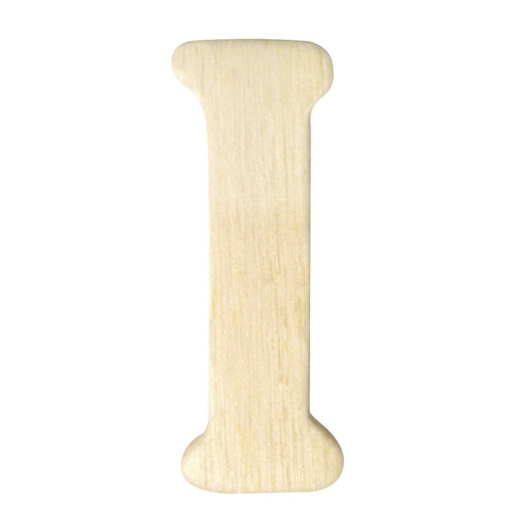 Lettres en bois, 4 cm, I