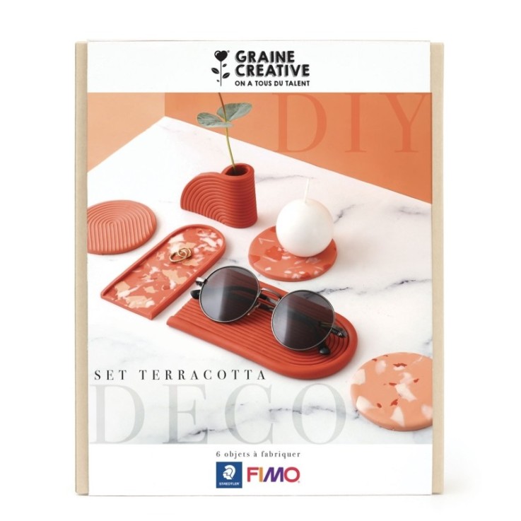 KIT FIMO HOME DECO SET TERRACOTTA 180 x 220 x 30 mm