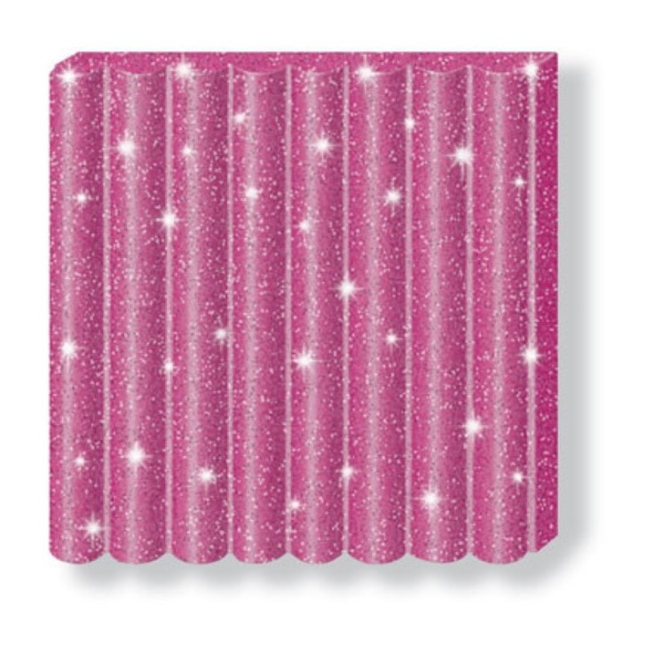 Pâte Fimo Kids 42 g Rose pailleté 8030.262