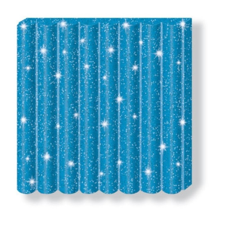 Pâte Fimo Kids 42 g Bleu pailleté 8030.312