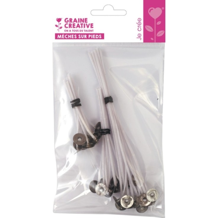 Mèches à Bougies Tailles assorties 30 pièces