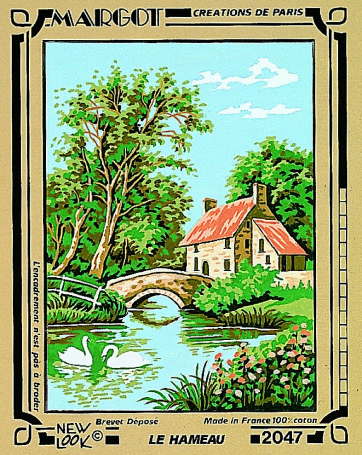 Canevas Pénélope Antique Le Hameau 30x40cm