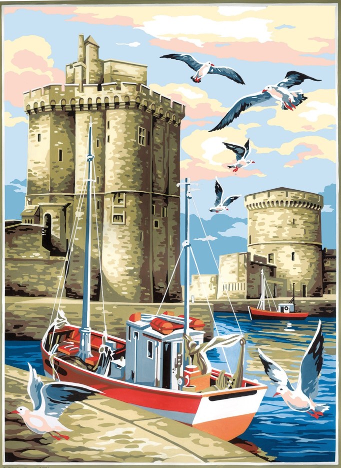 Canevas antique La rochelle 45x60cm