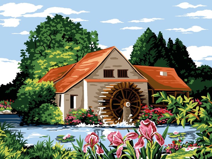Canevas Margot L'Eau Du Moulin 40x50 cm