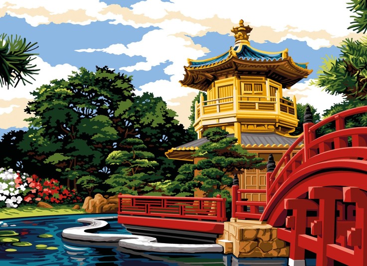 Canevas SEG Le Jardin de Nan Lian 45 x 60 cm