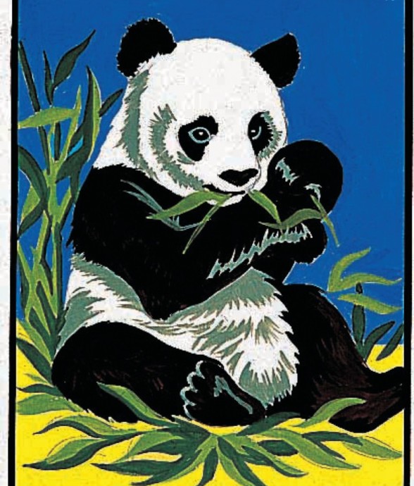 Kit canevas Panda 20x25cm