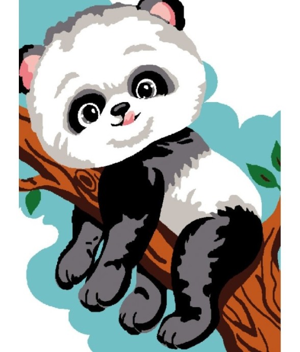 Kit Canevas Blanc Panda...