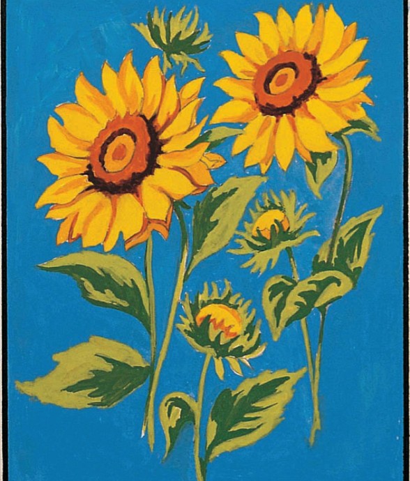 Kit canevas Les tournesols...
