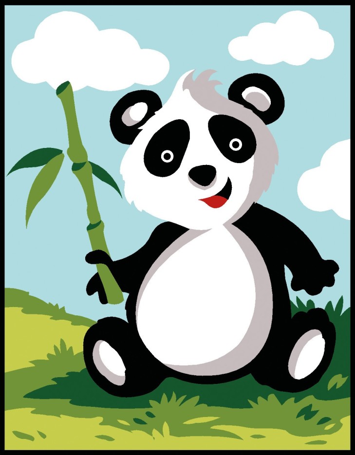 Kit Canevas Margot Panda 20x25 cm