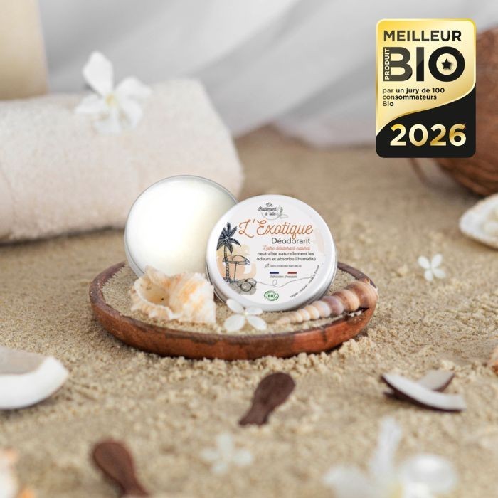 Déodorant solide L'Exotique Bio avec spatule (45 gr)