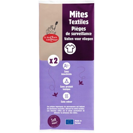 Lot de 2 pièges anti-mites textiles