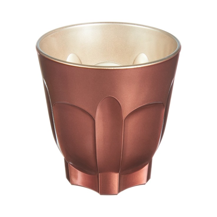 6 tasses en verre 24 cl Terracotta -FLASHY