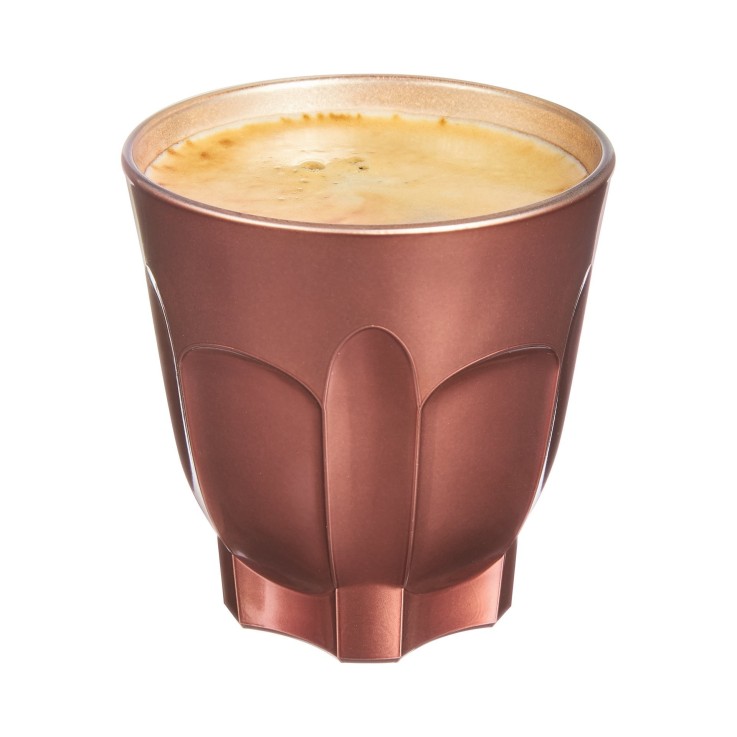 6 tasses en verre 24 cl Terracotta -FLASHY
