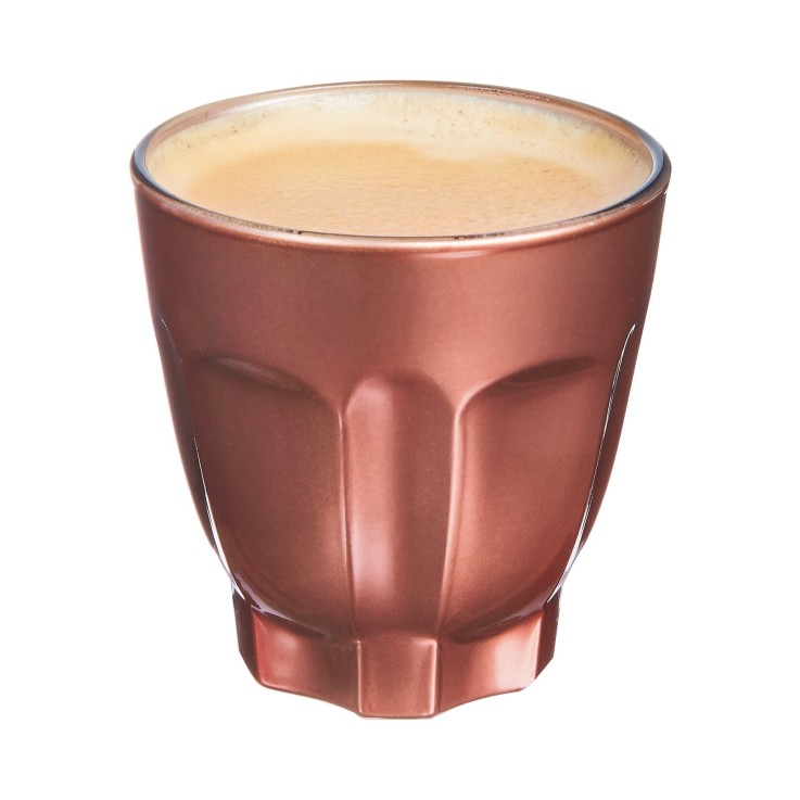 6 tasses en verre 9 cl Terracotta -FLASHY