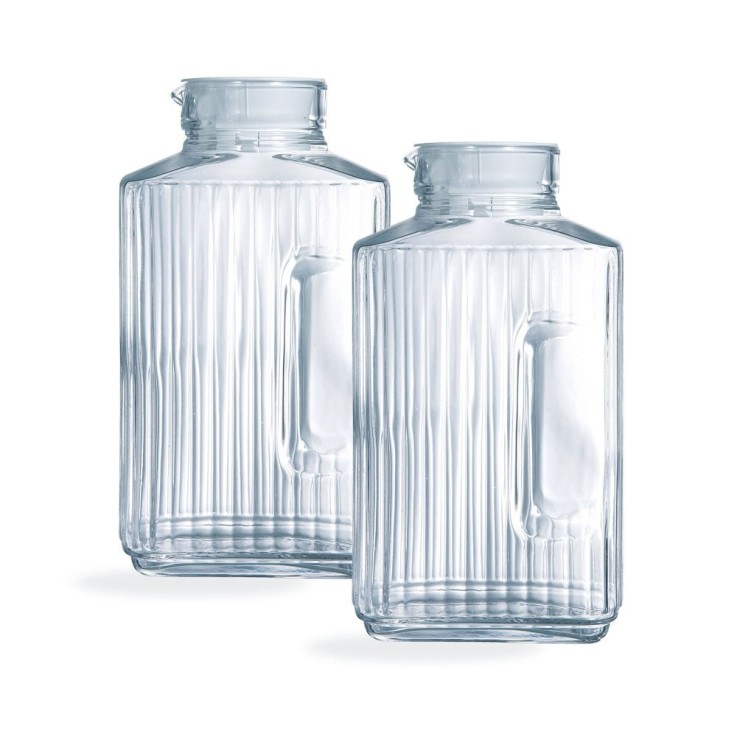 Lot de 2 carafes 2L -QUADRO