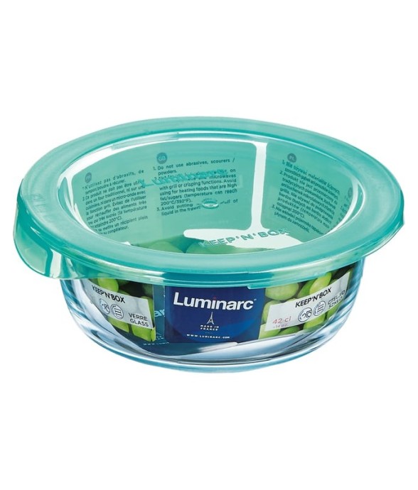 Boite ronde en verre 42 cl...