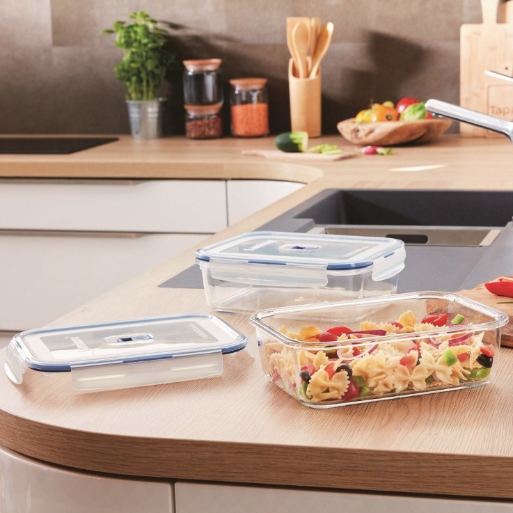 3 boites rectangles en verre -PURE BOX ACTIVE