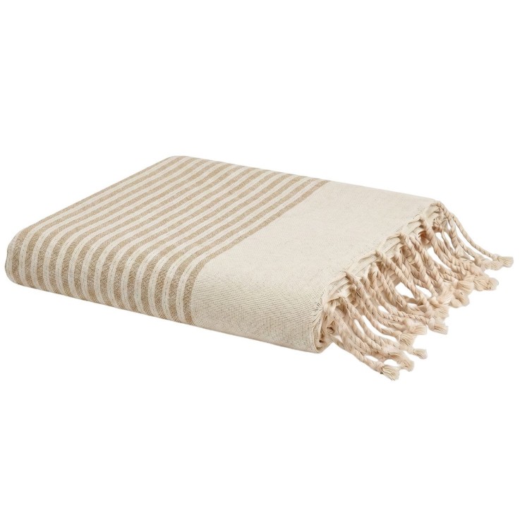 Authentique fouta en nid d'abeille coton recyclé 1x2 m Zanzibar