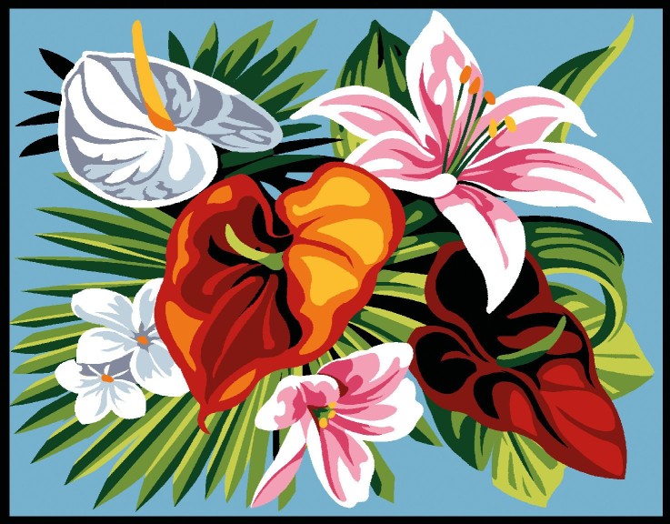 Kit Canevas Margot Exotique 20x25 cm