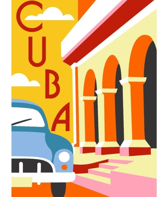 Canevas Margot Cuba 40x30cm