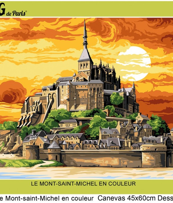 Canevas antique Mont Saint...