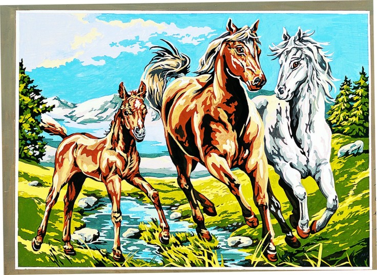 Canevas antique La première ballade 45x60cm