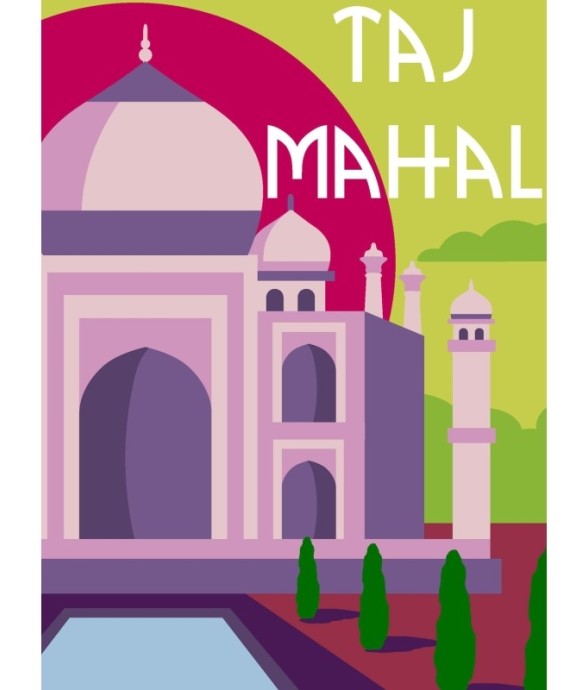 Canevas Margot Taj Mahal...