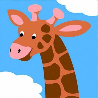 Kit canevas Soudan Girafe 20x20cm