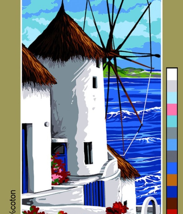 Canevas antique Moulin des...