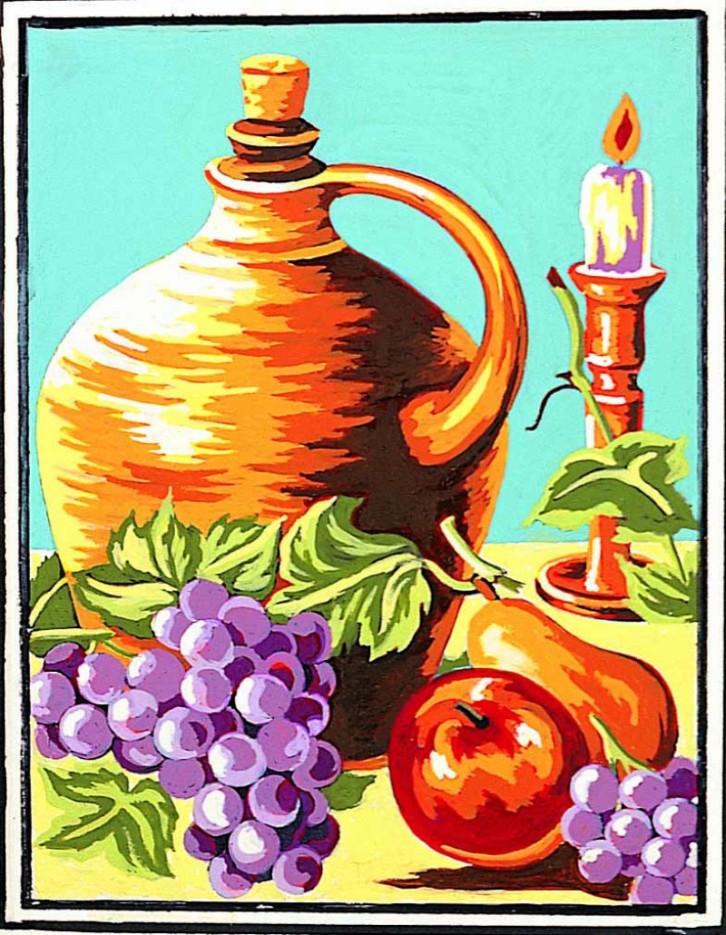 Kit canevas Le pot de grès 20x25cm