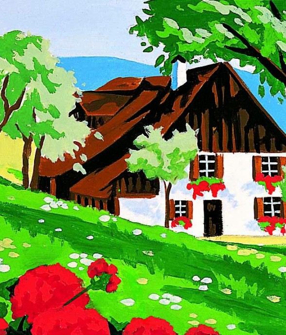 Kit canevas à la campagne...